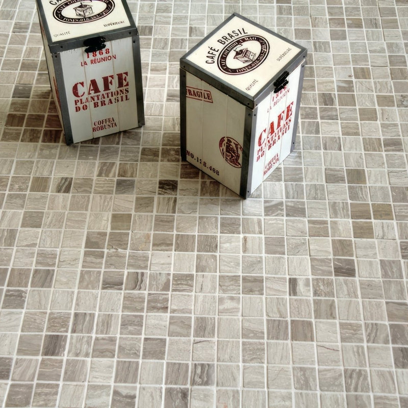 Trip Wooden Grey Mosaic