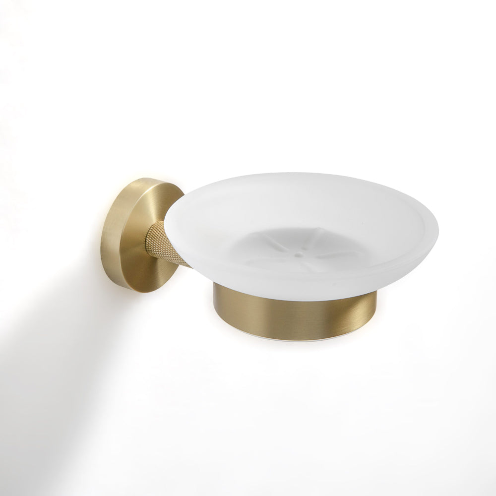 Turner Soap Dish in Brushed Brass - Origins Living