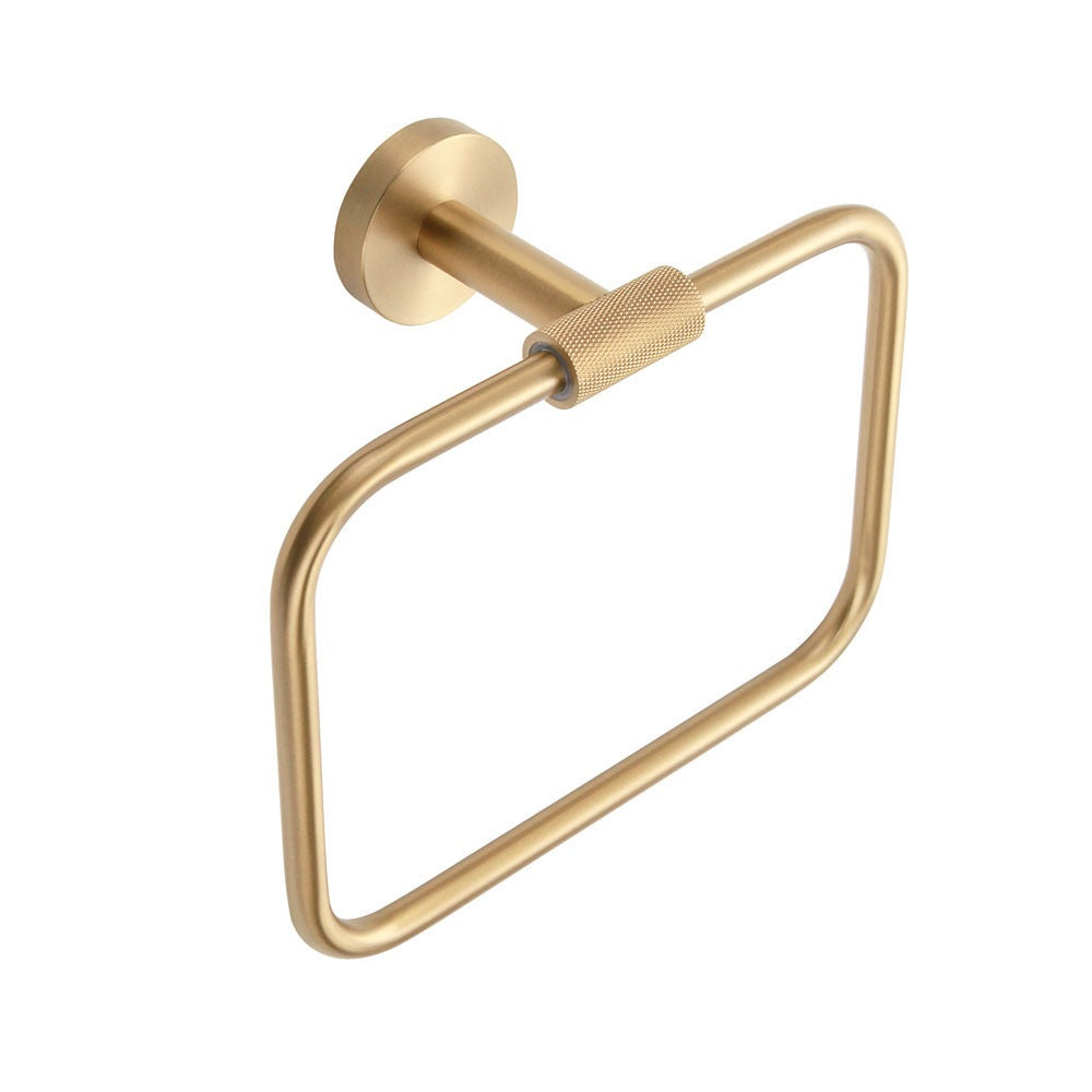 Turner Towel Ring in Brushed Brass - Origins Living
