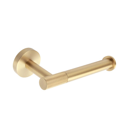 Turner Open Toilet Roll Holder in Brushed Brass - Origins Living