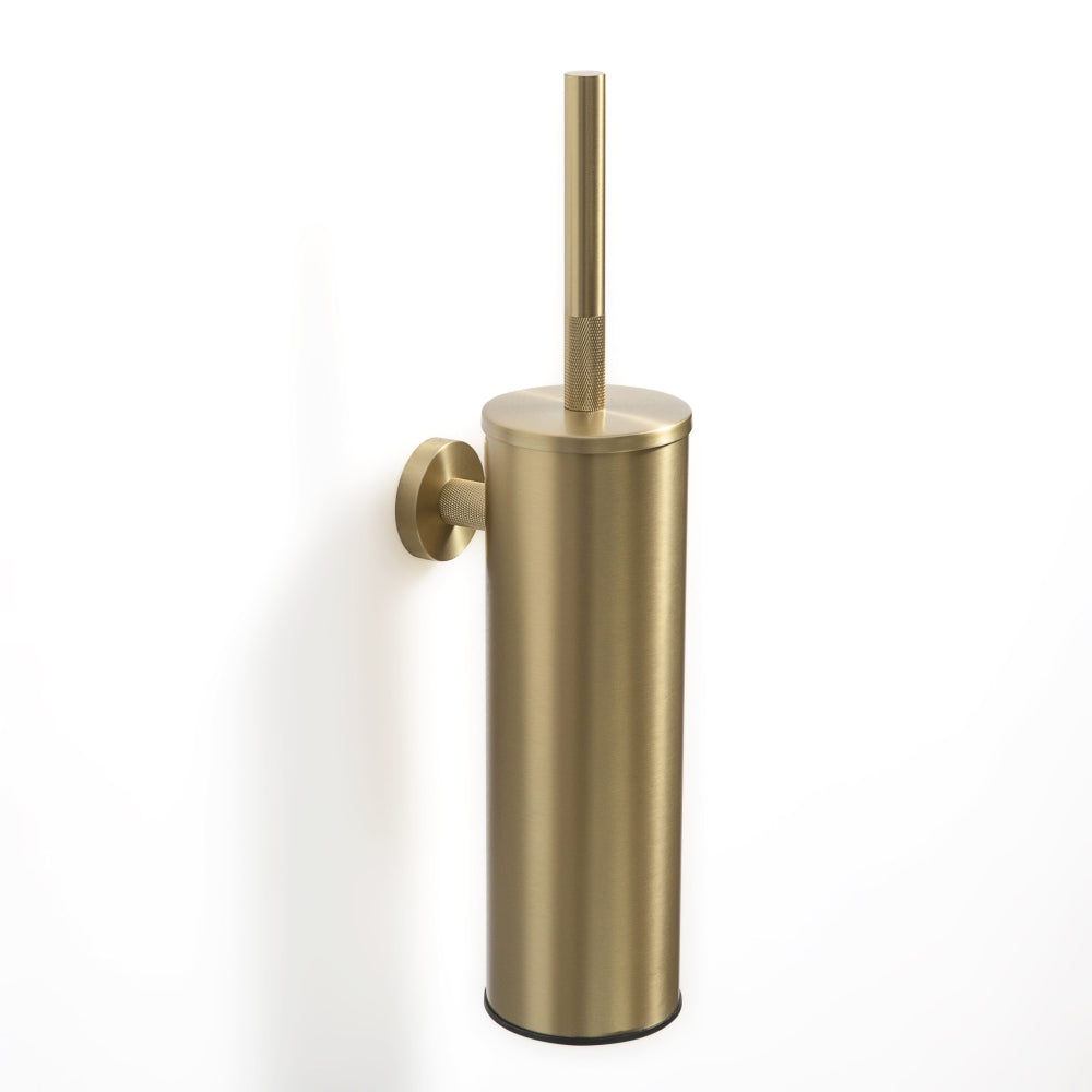 Turner Toilet Brush Wall Mounted in Brushed Brass - Origins Living