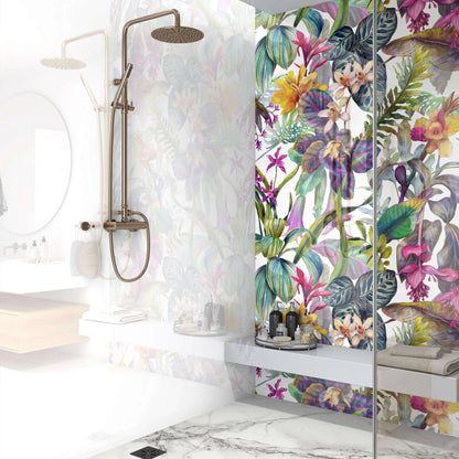 Tropical Floral Dream Shower Wall Panel