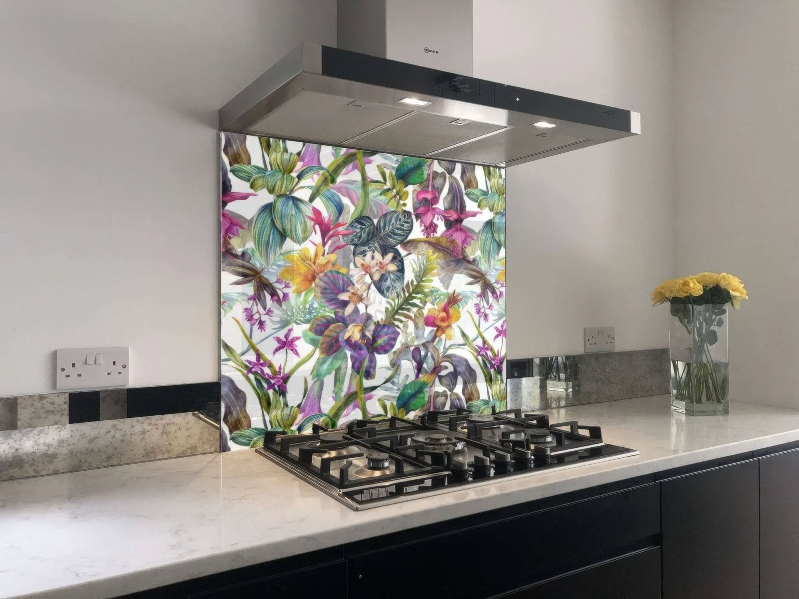 Tropical Floral Dream Shower Wall Panel