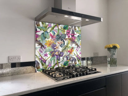 Tropical Floral Dream Shower Wall Panel
