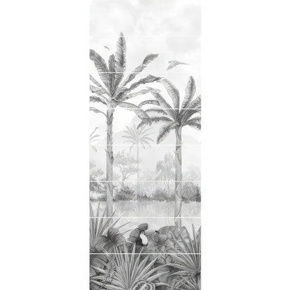 Tropical Oasis Monochrome Panel A