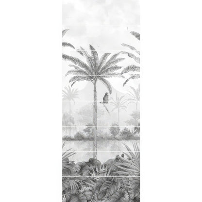 Tropical Oasis Monochrome Panel C