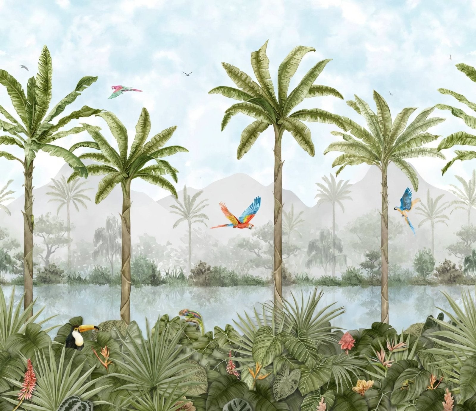 Tropical Oasis Mural