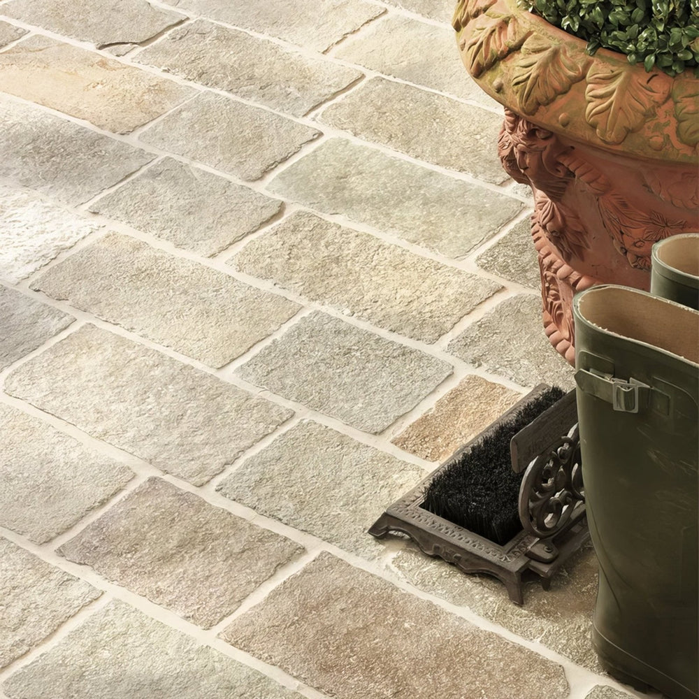 Trusloe Limestone Cobble Seasoned Finish