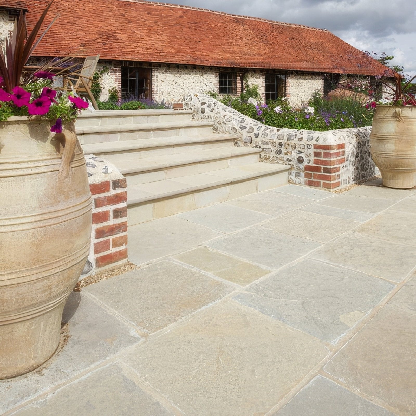 Trusloe Limestone Paving Seasoned Finish