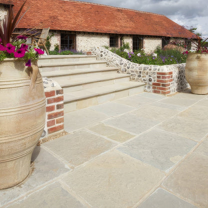 Trusloe Limestone Paving Seasoned Finish