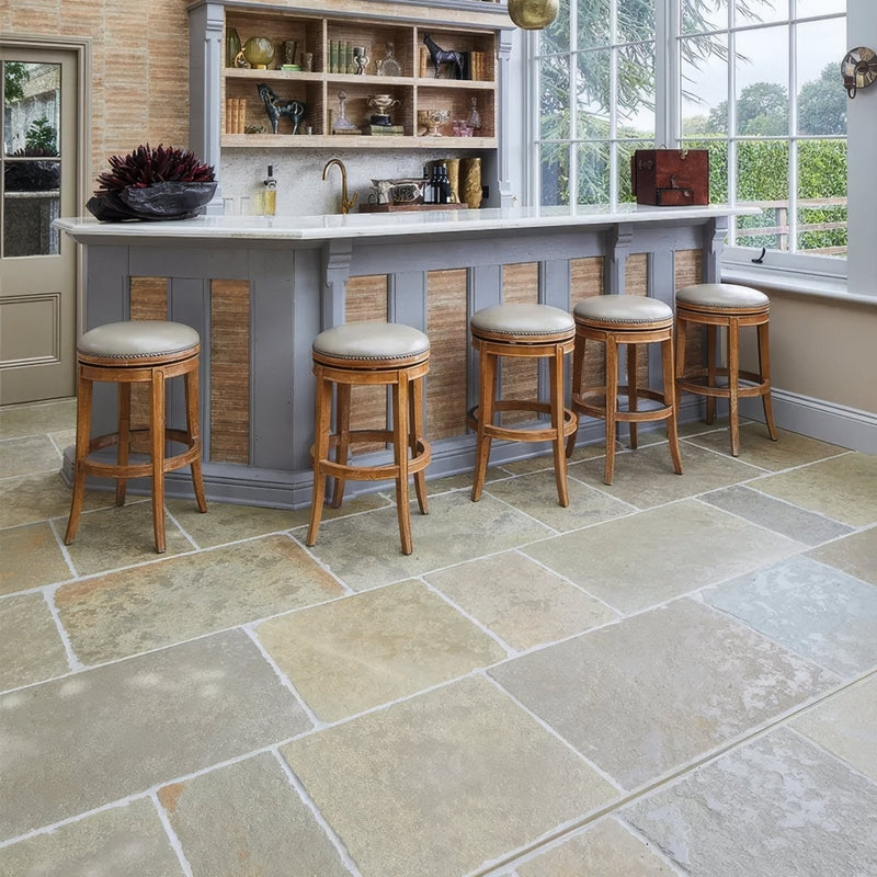 Trusloe Limestone Seasoned Finish