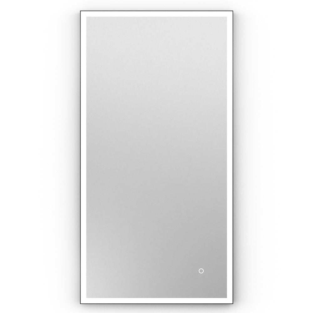 Tate Light Rectangular Mirror 40x80cm in Black - Origins Living, view 5