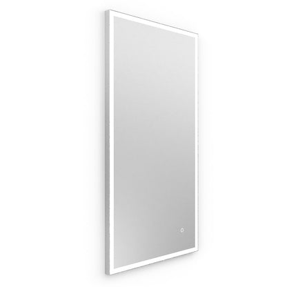Tate Light Rectangular Mirror 40x80cm in Chrome - Origins Living, view 4