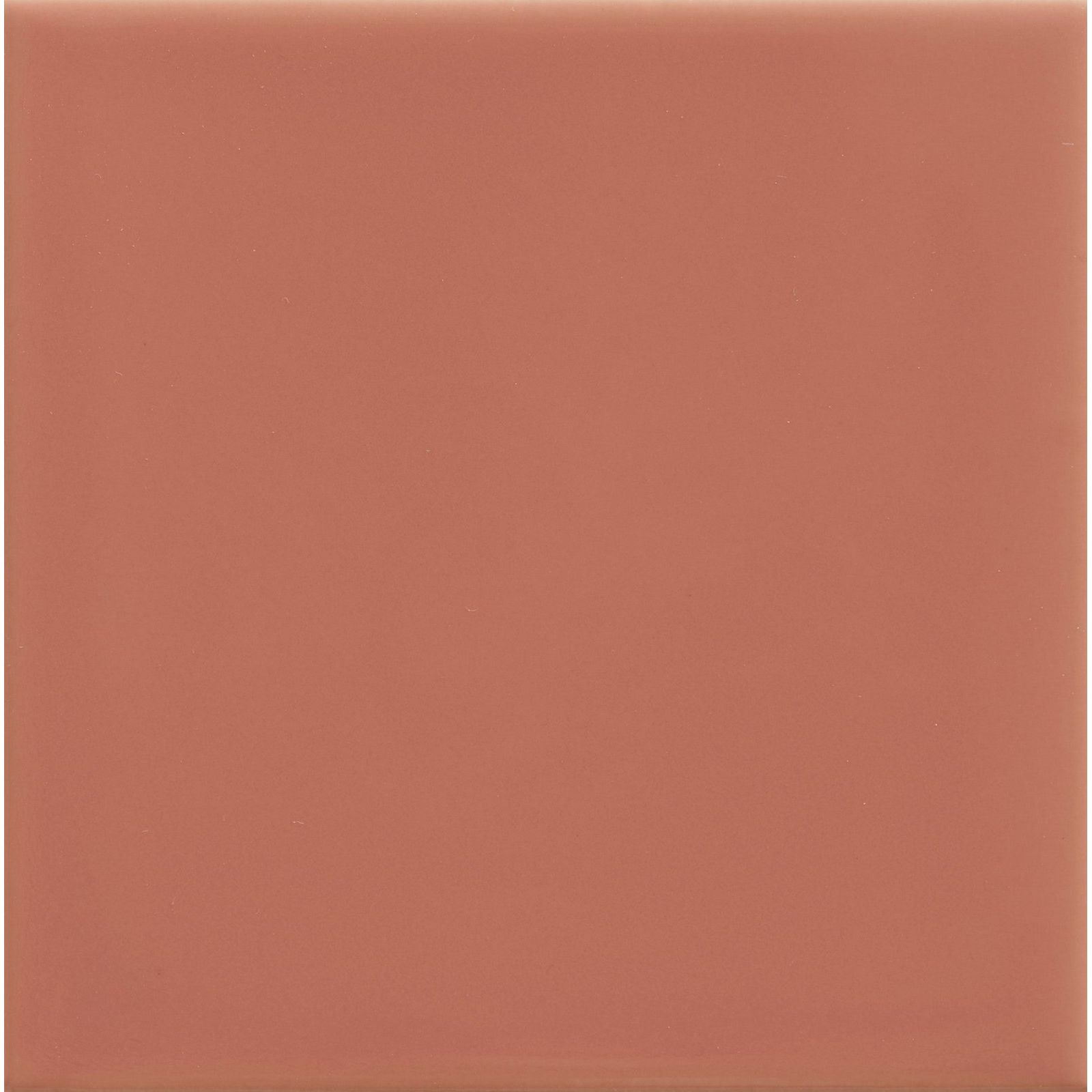 Tunstall ceramic coral square tile with a smooth matte finish in terracotta color for stylish flooring or walls