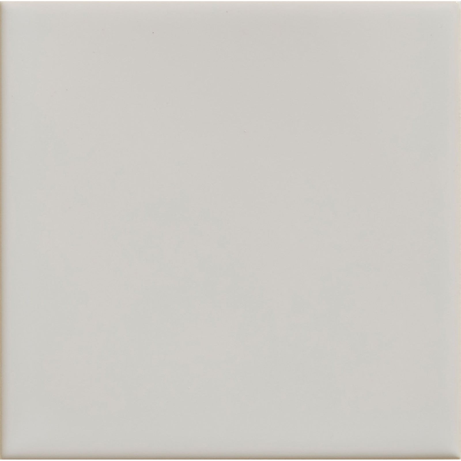 Tunstall ceramic deep white square tile with smooth matte finish and subtle edges in off-white color