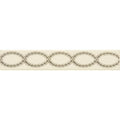 Twisted Trellis Border Charcoal Grey on County White
