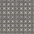 Urban axel patterned porcelain tile with gray and black geometric design and vintage distressed finish