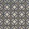 Gray and black patterned urban axel porcelain tile with vintage geometric design for stylish flooring or walls