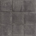 Dark gray textured urban charcoal plain porcelain tile with rustic stone-like finish in square shape