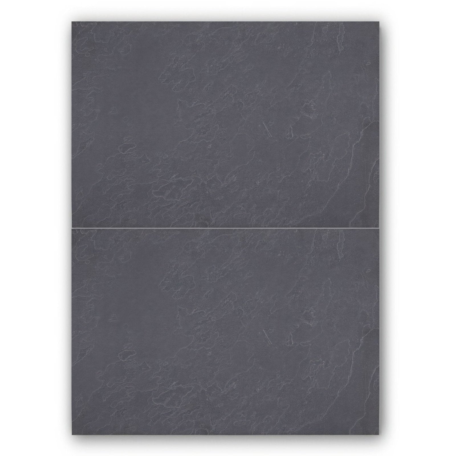 Dark gray slate tile with subtle natural veining from urban slate 60 x 40 black grey collection