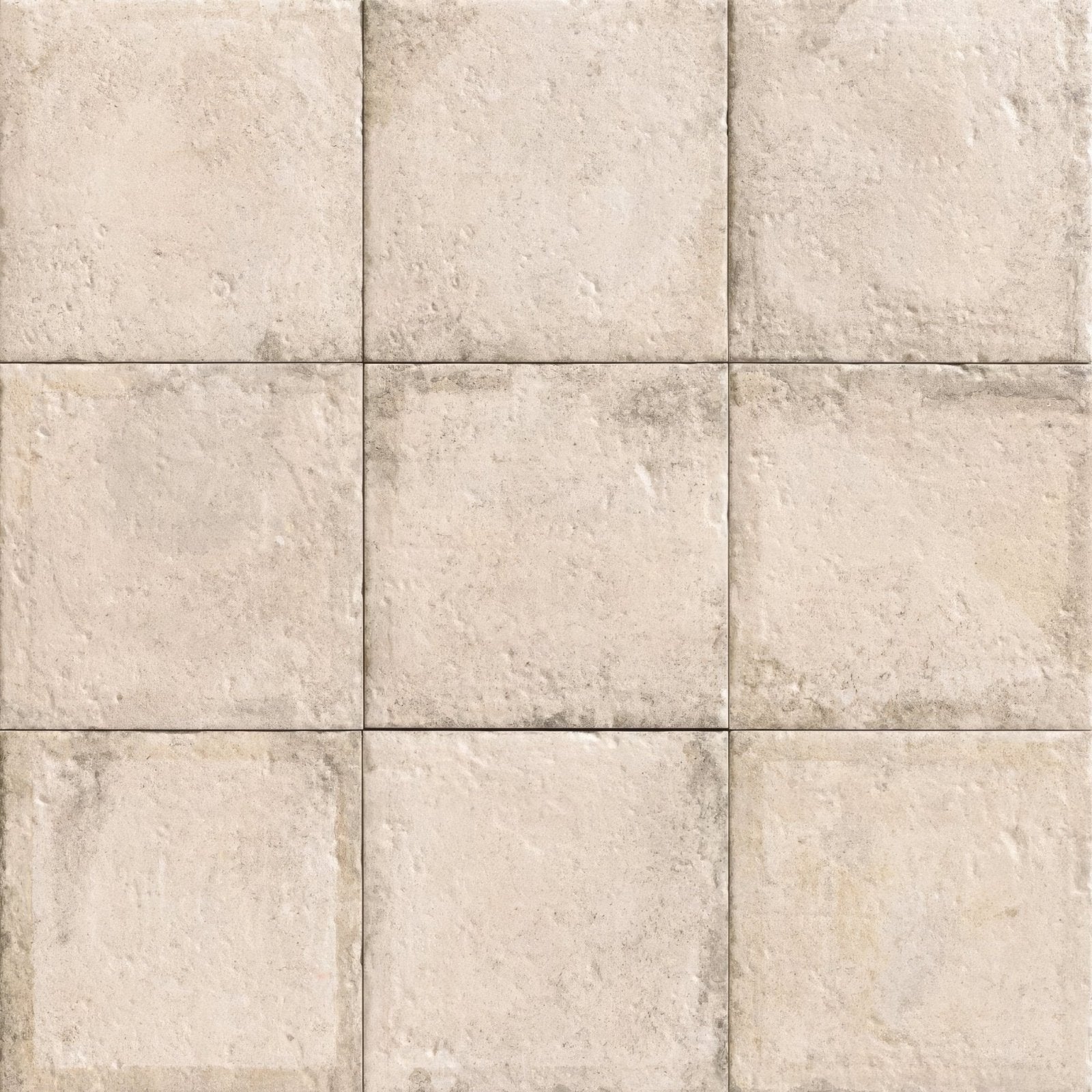 Beige textured stone urban taupe plain porcelain tiles arranged in a grid pattern for flooring and wall use