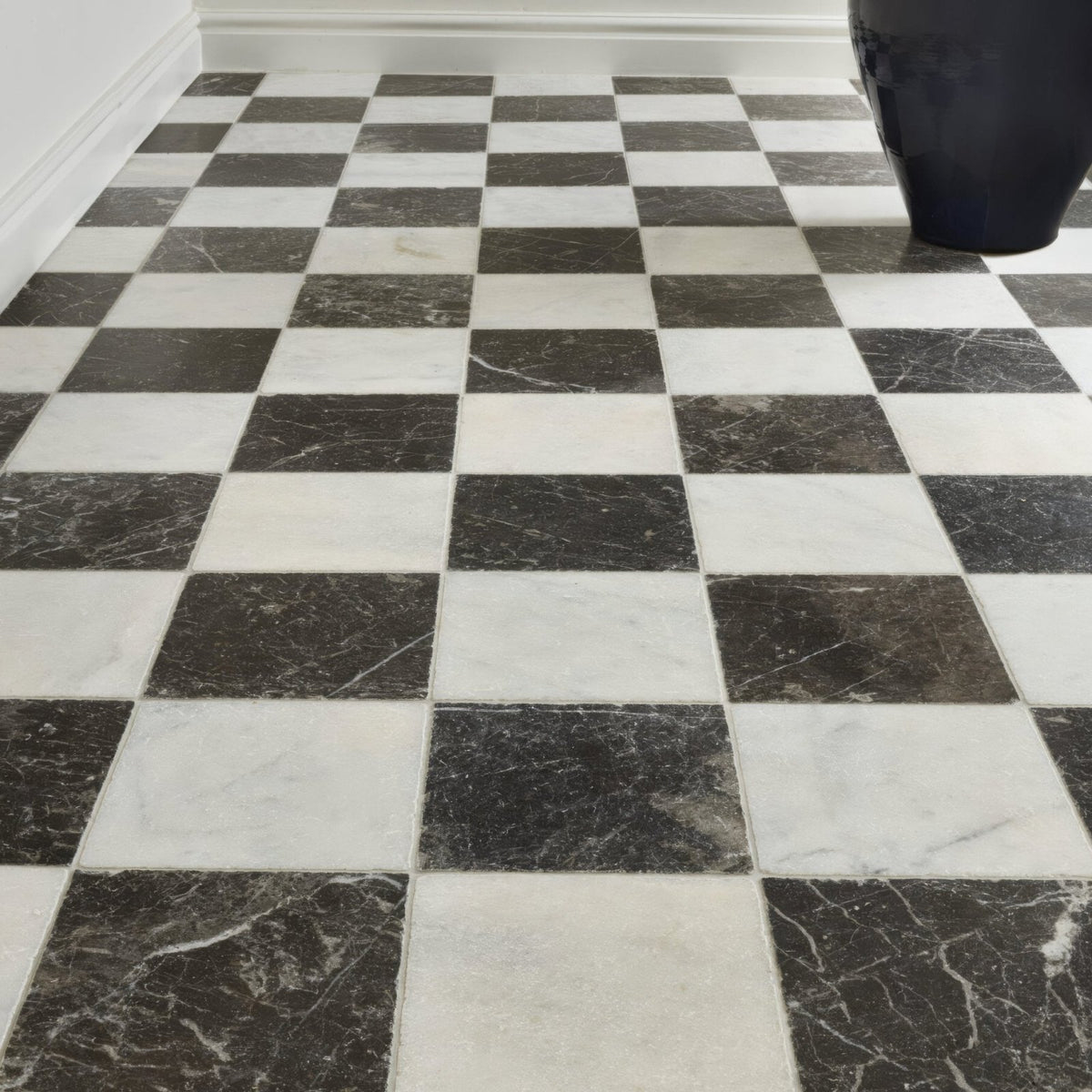 Venetian Black 20 x 20cm Marble Wall & Floor Tile
