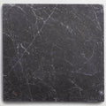 Venetian black 20 x 20cm dark gray marble tile with subtle white veining for elegant flooring and wall use