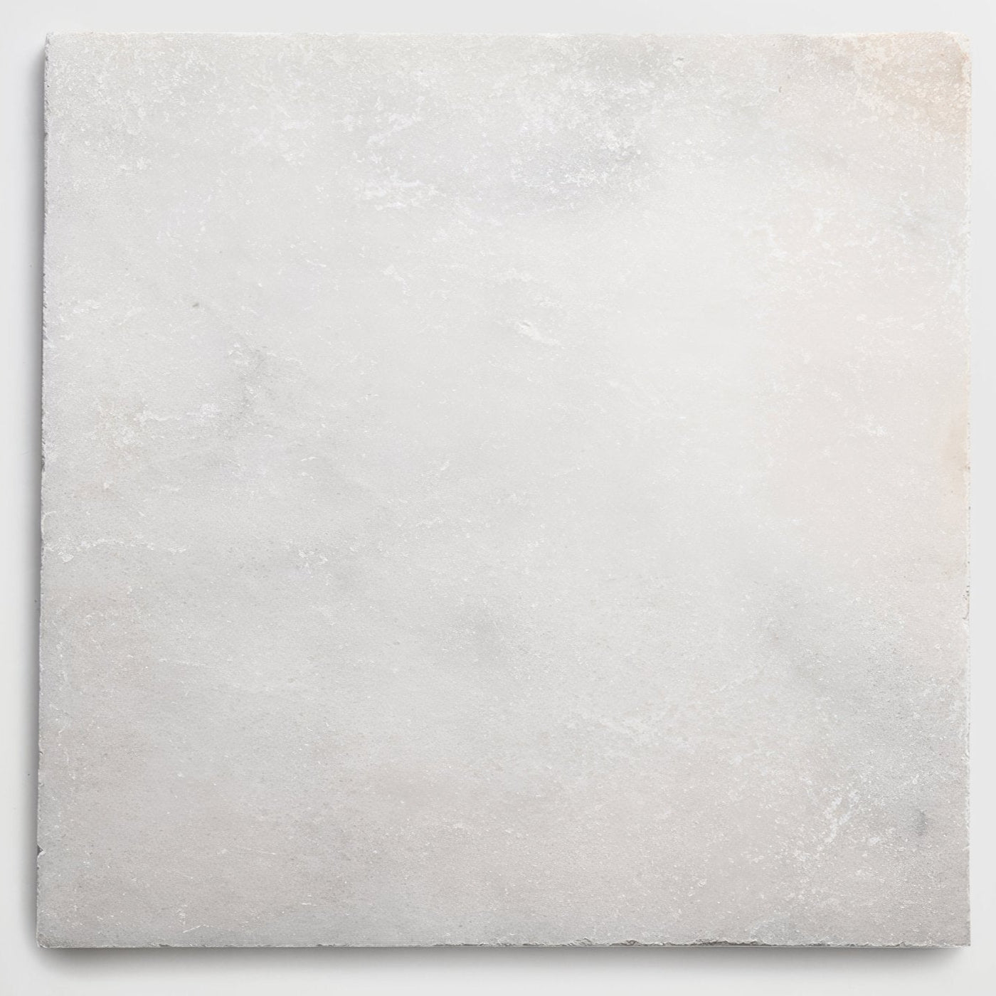 Venetian white 40 x 40cm square off-white marble tile with subtle gray veining and a slightly textured surface