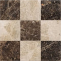 Versailles marble marron honed dark and light brown marble tiles with intricate veining patterns for elegant surfaces