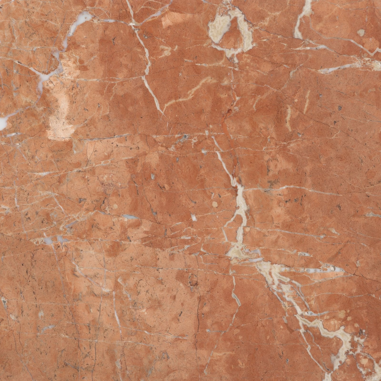 Versailles marble rouge honed rich terracotta-colored marble with elegant white and subtle gray veining for luxury surfaces
