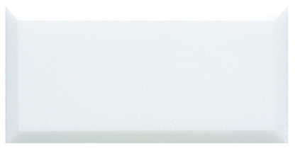 Viano White Polished Bevel Marble 147 x 72mm