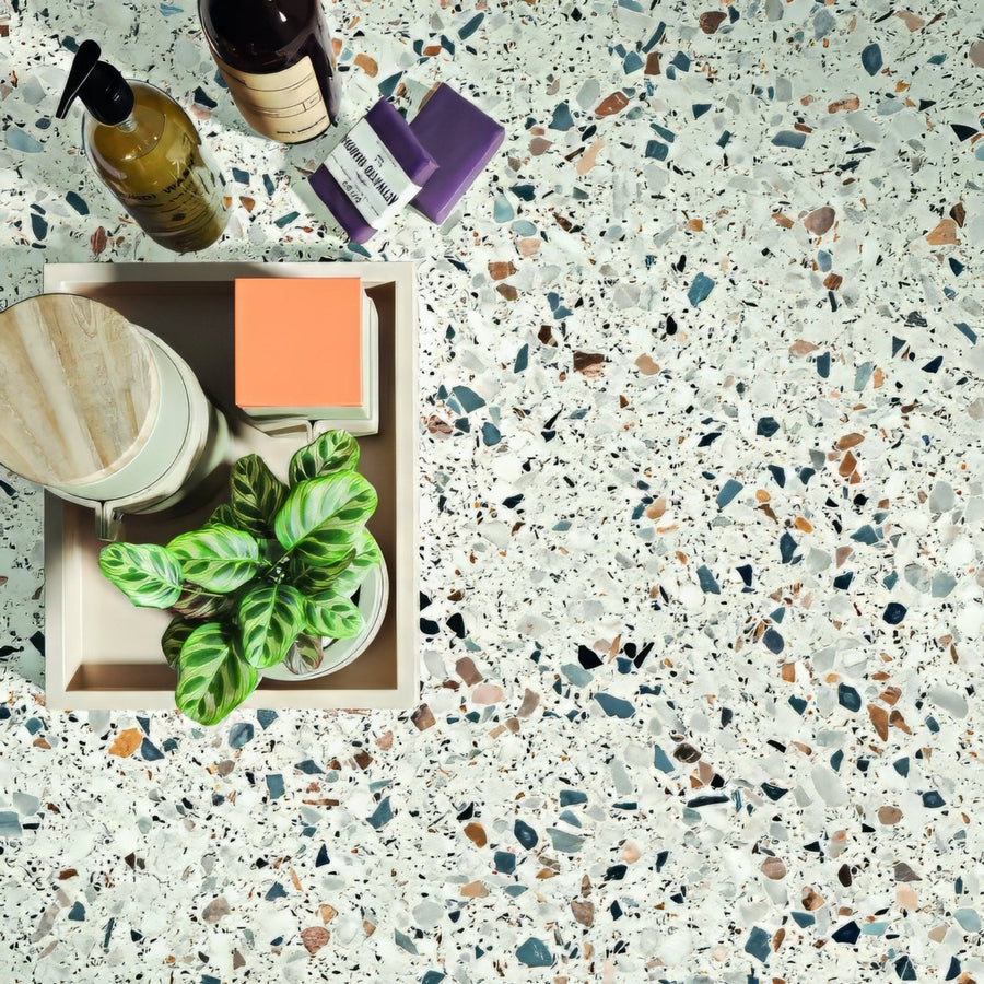 Viceversa Veneziano VV20 Brushed 80 x 80cm shown as flooring