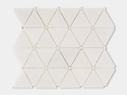 Victorian Diamond Marmara Mirror Mosaic