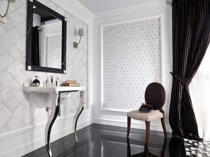 Victorian Diamond Marmara Mirror Mosaic