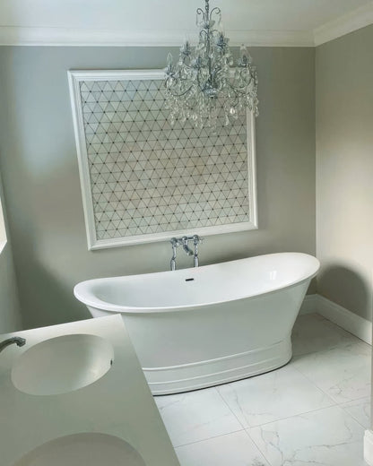 Victorian Diamond Marmara Mirror Mosaic