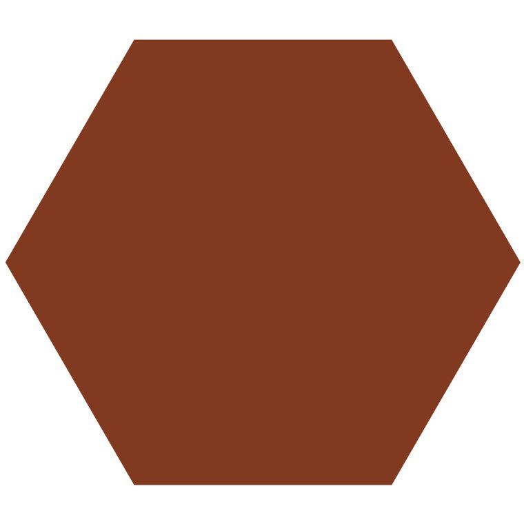 Victorian floor tile classic hexagon 127mm solid brown ceramic hexagonal wall and floor tile