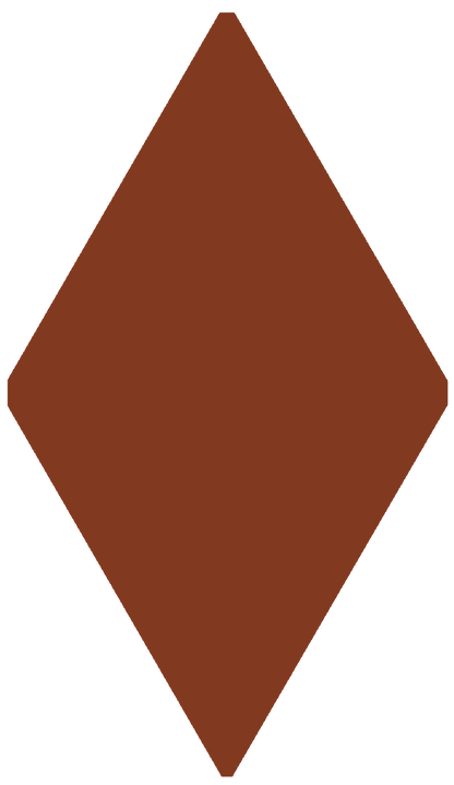 Victorian Floor Tile Diamond Colours 182 x 105mm