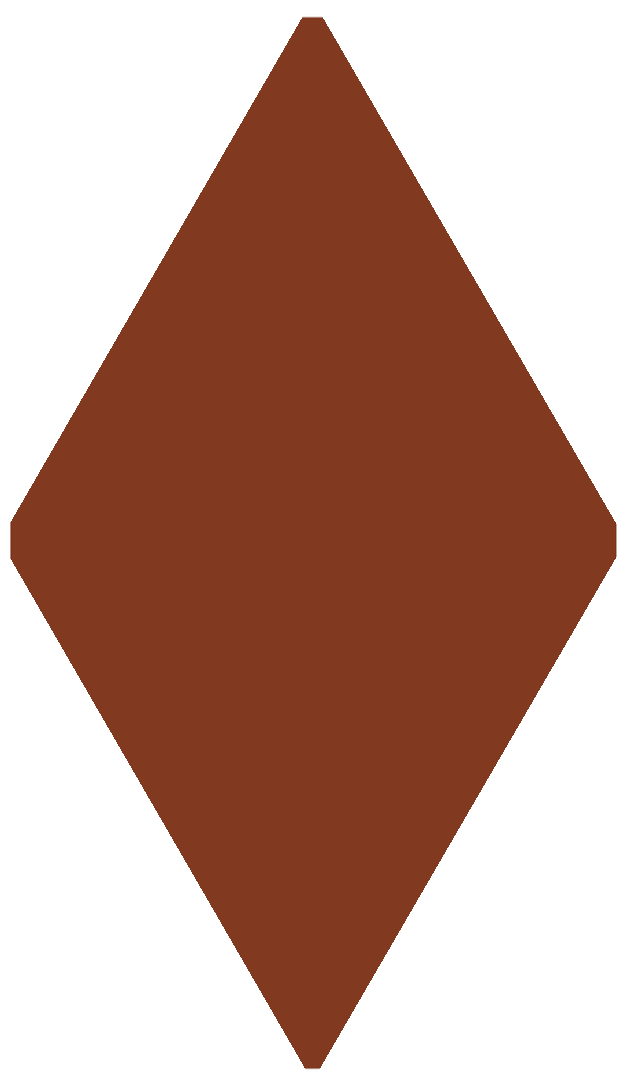 Victorian Floor Tile Diamond Colours 182 x 105mm