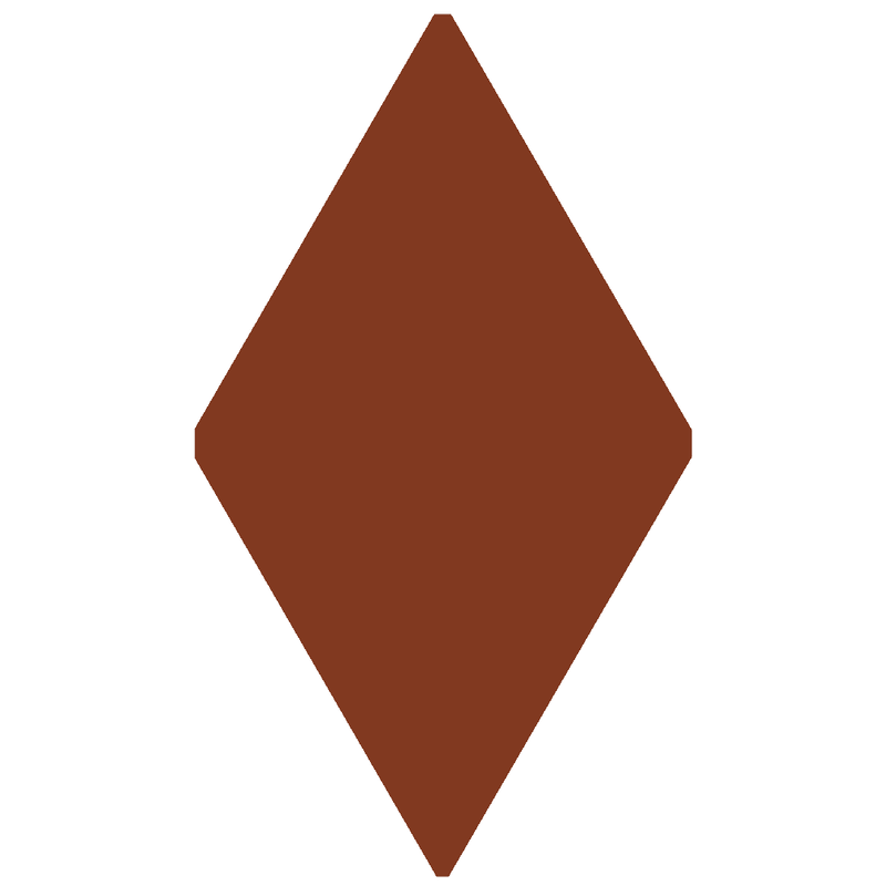 Victorian Floor Tile Diamond Colours 182 x 105mm