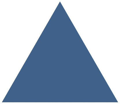 Victorian Floor Tile Equilateral Triangle Colours 104 x 89mm