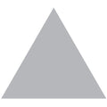 Victorian floor tile solid gray equilateral triangle 104 x 89mm in durable ceramic for classic flooring designs