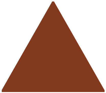 Victorian Floor Tile Equilateral Triangle Colours 104 x 89mm