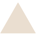 Victorian floor tile equilateral triangle in solid light beige with smooth edges and a uniform matte finish 104 x 89mm