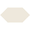 Beige hexagonal Victorian floor tile with smooth matte finish measuring 151 x 75mm for stylish flooring designs