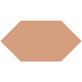 A solid flat beige hexagonal victorian floor tile measuring 151 x 75mm for stylish flooring designs