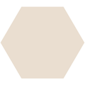 Beige large hexagonal victorian floor tile with smooth matte finish measuring 185mm