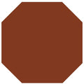 Solid brown octagonal victorian floor tile 106 x 106mm ideal for traditional flooring designs
