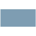 A solid muted blue rectangular victorian floor tile panel measuring 151 x 75mm for decorative flooring