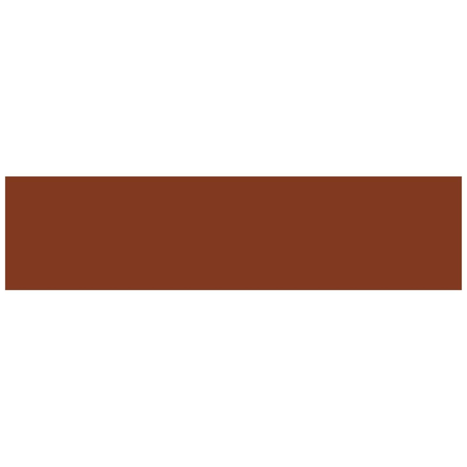 Solid brown rectangular victorian floor tile measuring 305 x 75mm suitable for flooring use