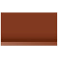 Solid brown matte rectangular panel for victorian floor tile skirting measuring 148 x 98mm